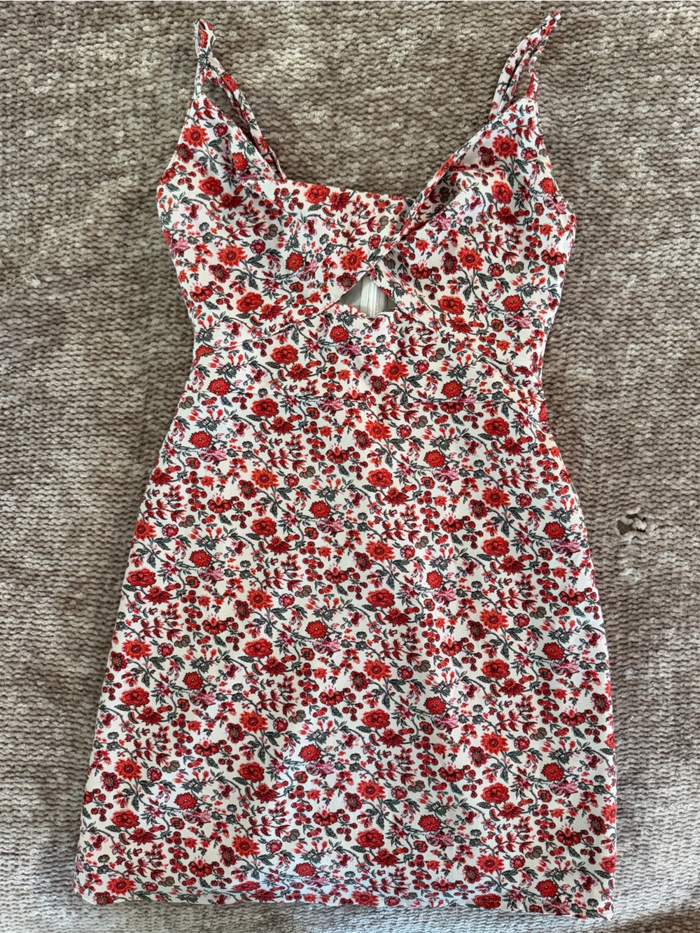 Abercrombie & Fitch Twist Top Floral Mini Dress